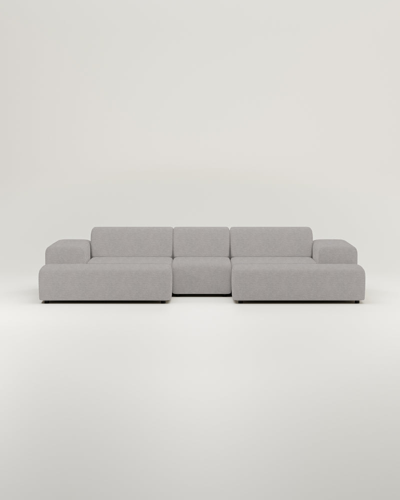 Modulares Sofa Nina U-Form / Wohnlandschaft mit Schlaffunktion