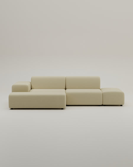 Nina 4-seater modular corner sofa with sleep function