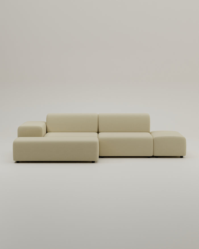 Nina 4-seater modular corner sofa with sleep function