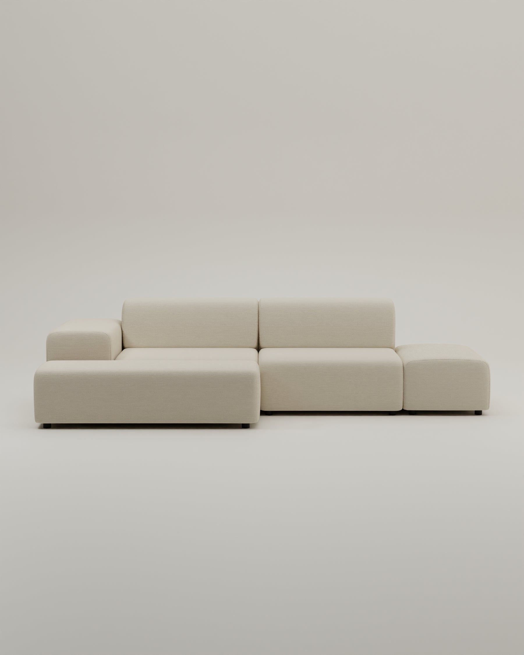 Stoffbezug - Modulares Ecksofa Nina 4-Sitzer