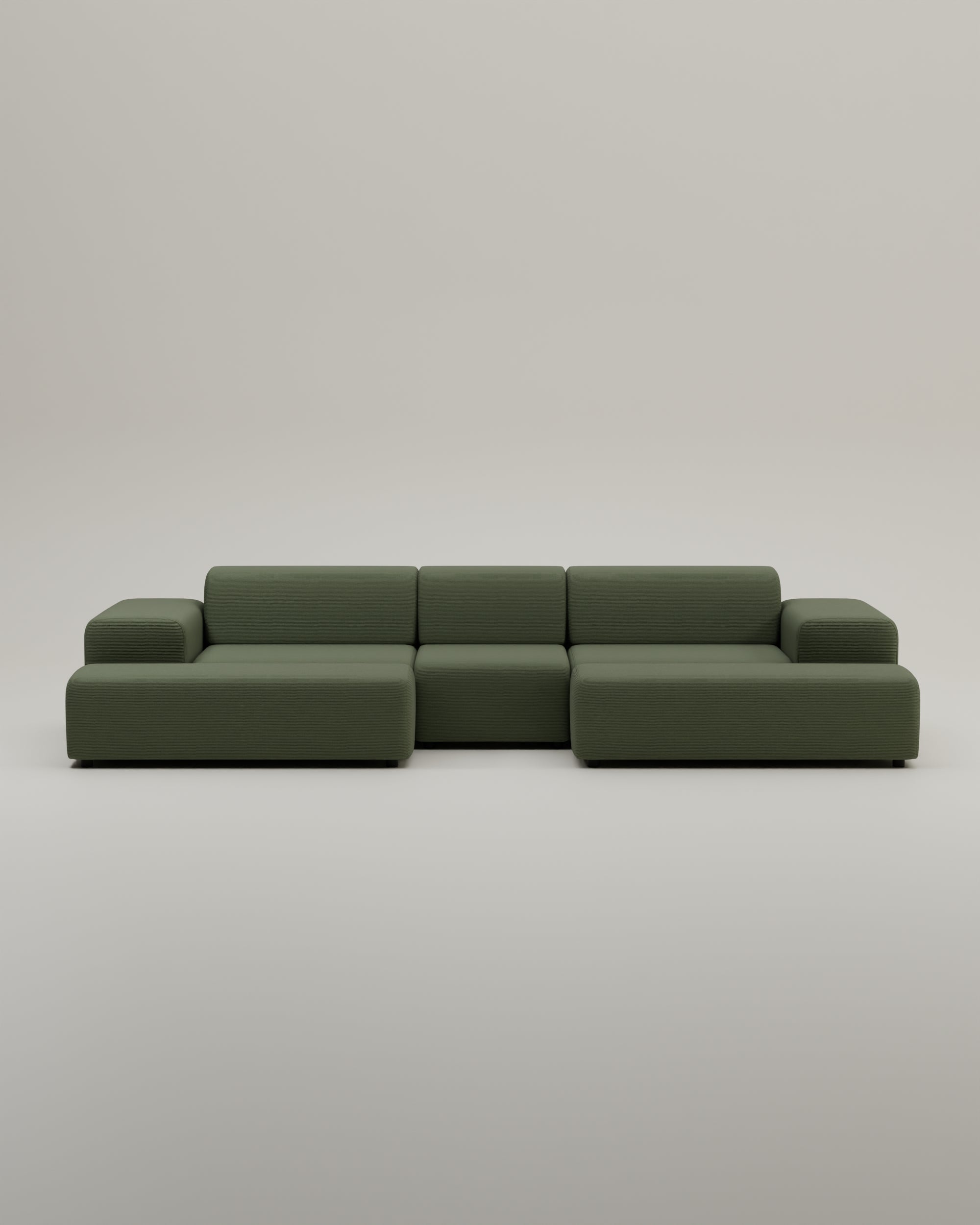 Outlet - Modulares Sofa Nina U-Form / Wohnlandschaft mit Schlaffunktion