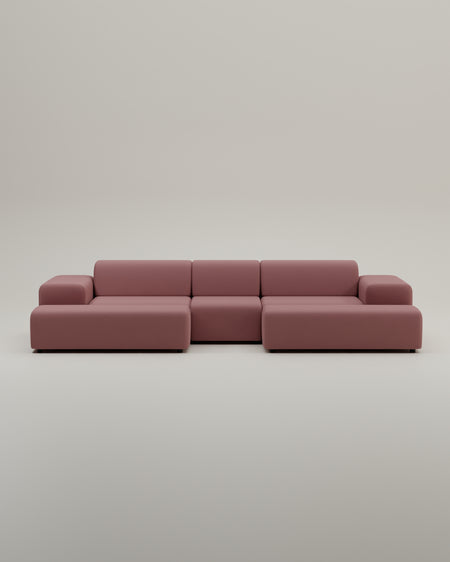Nina U-shaped modular sofa / living area with sleeping function
