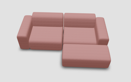Nina U-shaped modular sofa / living area with sleeping function