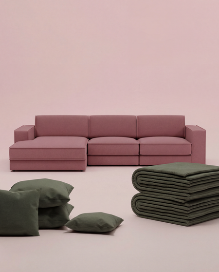 3 in 1 Set Modular Sofa Terra L 4-seater with sleep function