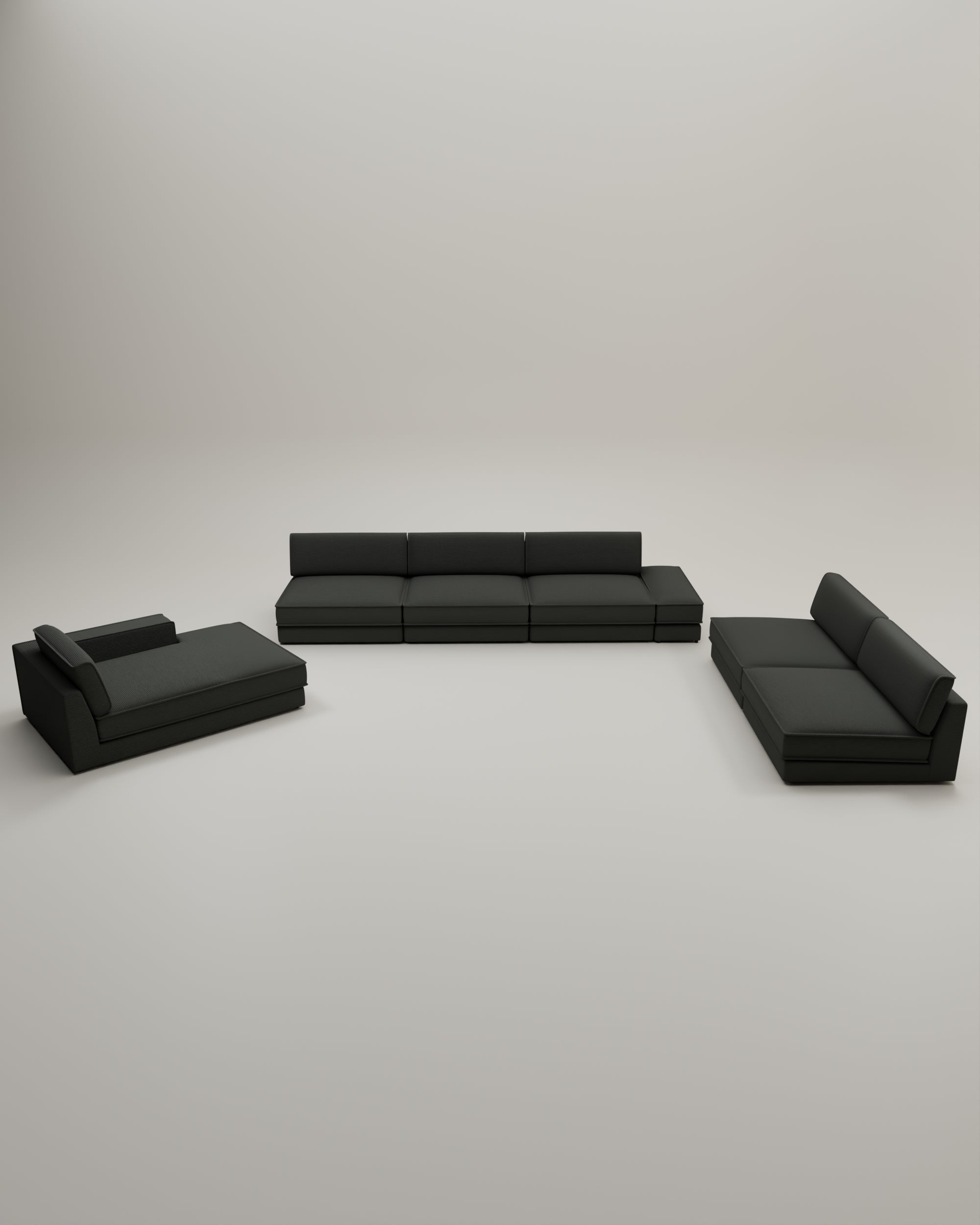 Terra U-Form modular sofa / living area with sleeping function