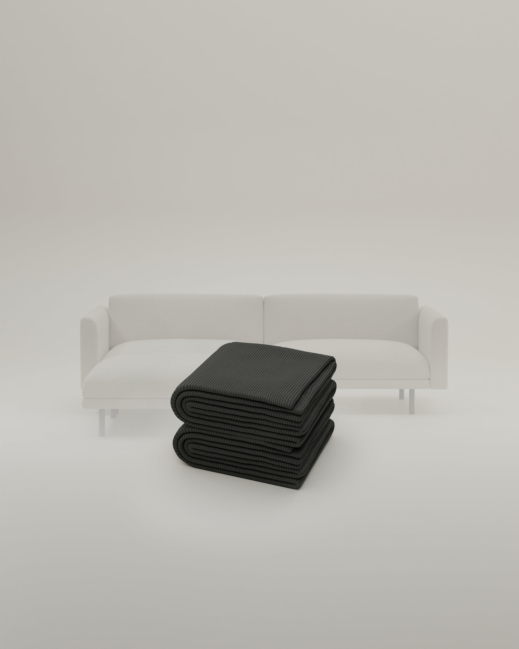 Stoffbezug - Modulares Sofa Aera 2.5-Sitzer mit Hocker und Schlaffunktion