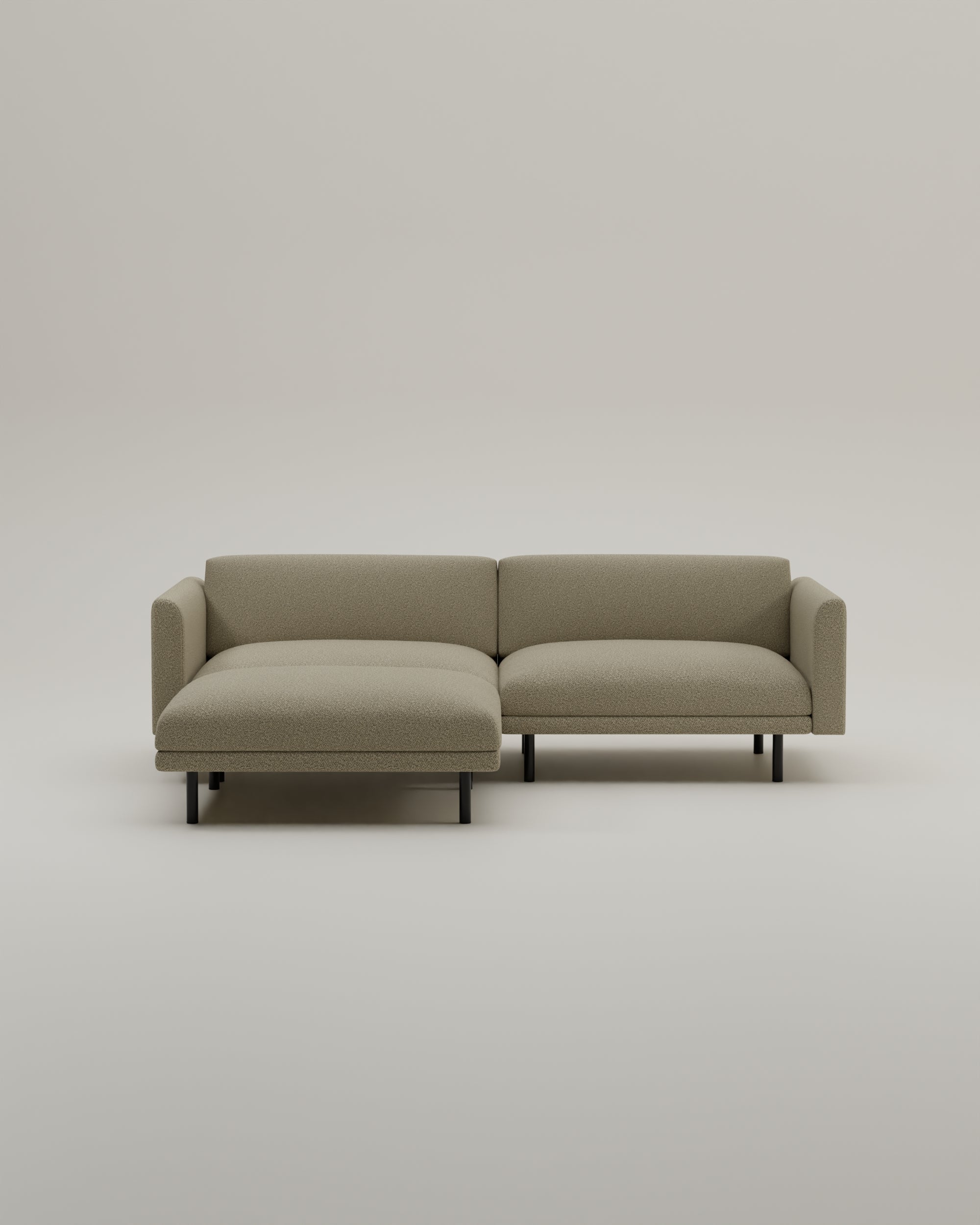 Modulares Sofa Aera 2.5-Sitzer mit Hocker und Schlaffunktion