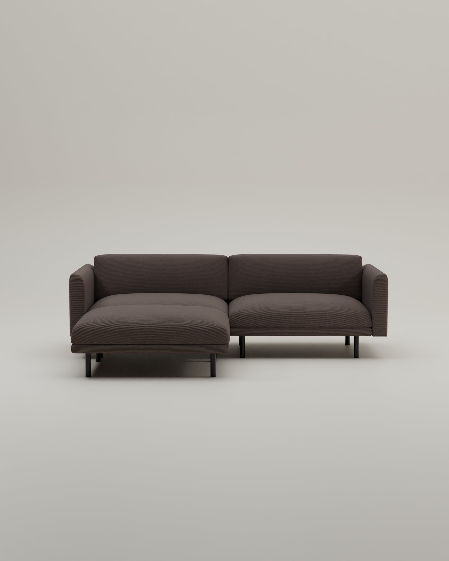 Modulares Sofa Aera 2.5-Sitzer mit Hocker und Schlaffunktion