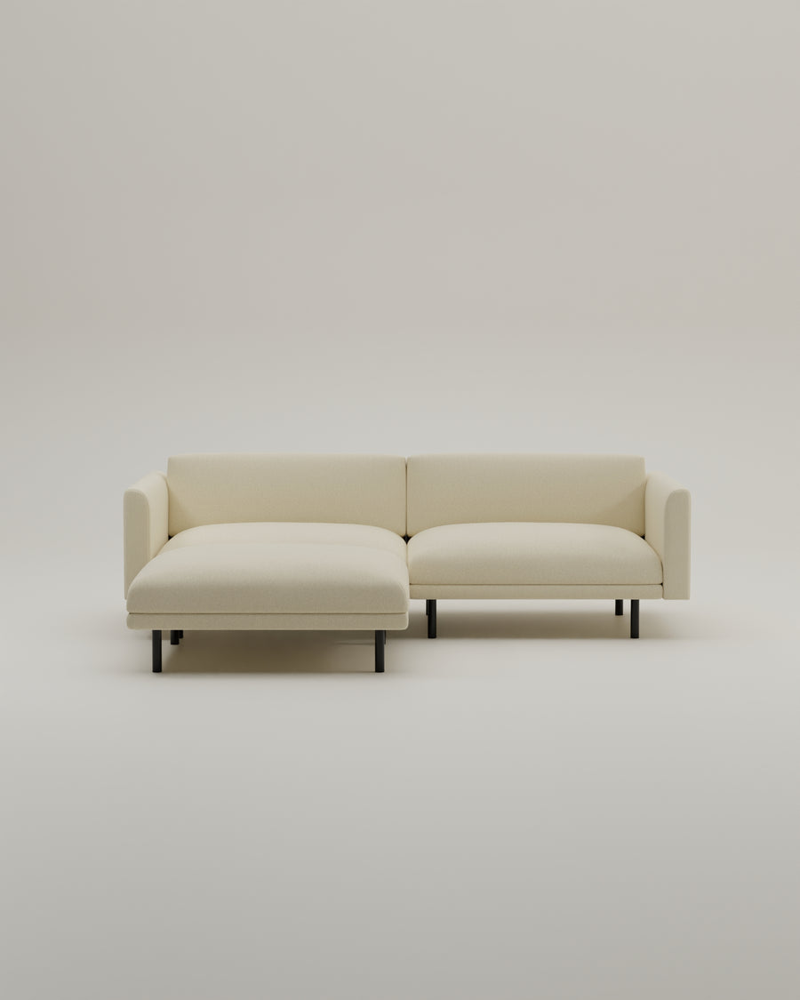 Modular sofa Aera 2.5-seater with ottoman and sleeping function