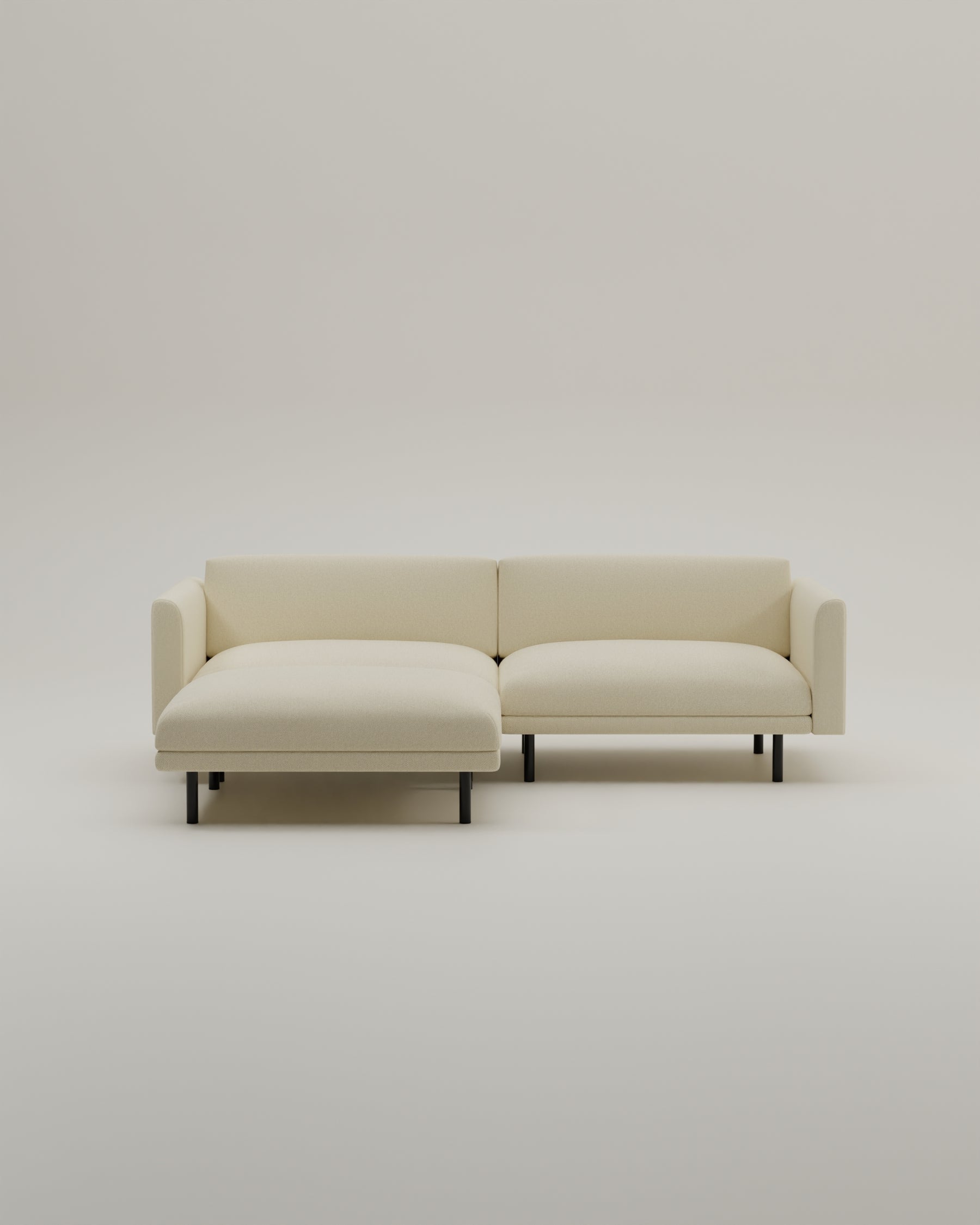Modulares Sofa Aera 2.5-Sitzer mit Hocker und Schlaffunktion