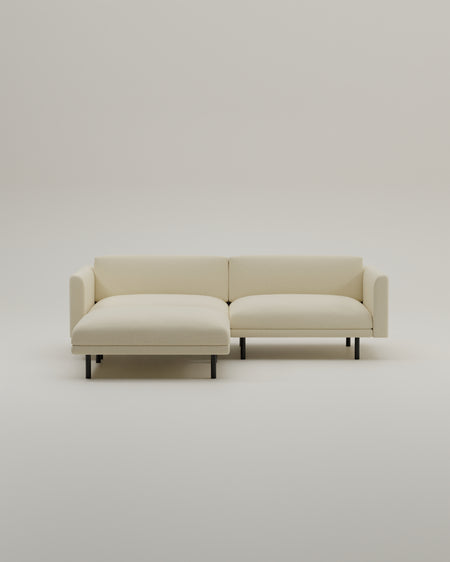 Modular sofa Aera 2.5-seater with ottoman and sleeping function