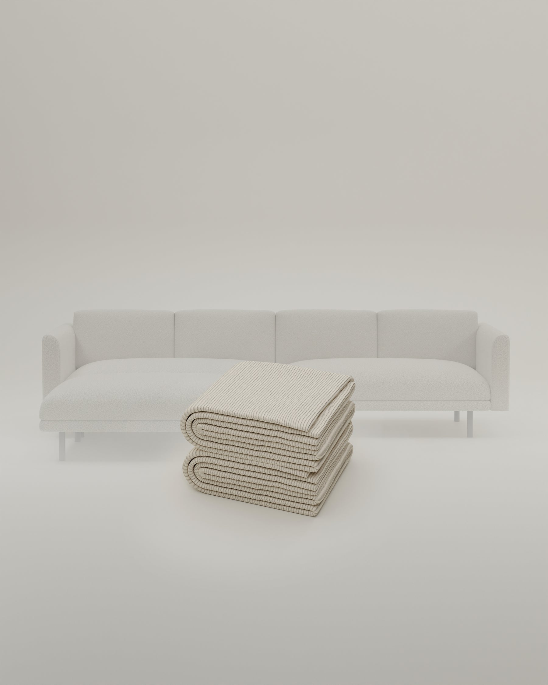 Fabric cover - Modular sofa Aera 3-seater with ottoman and sleep function