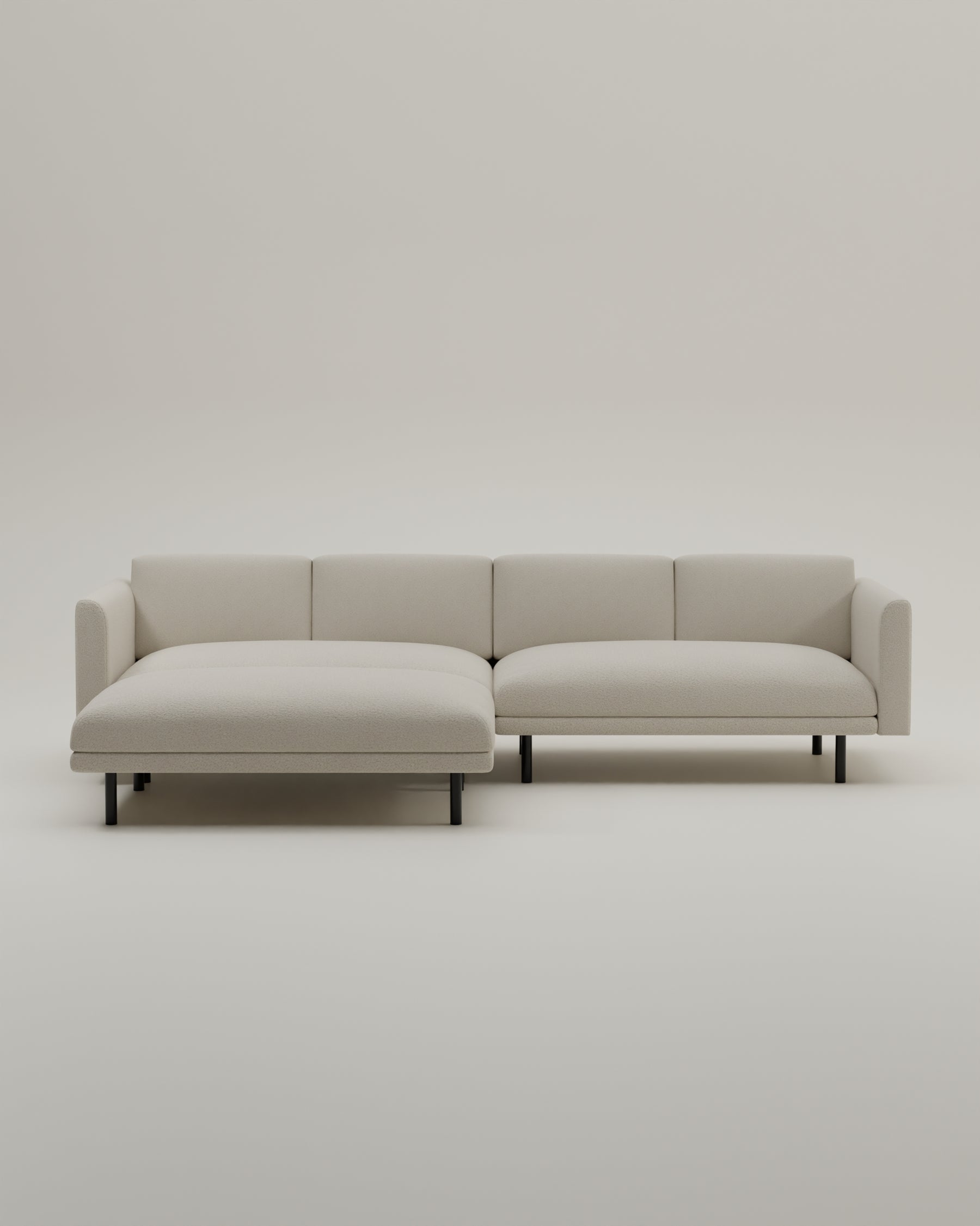 Modulares Sofa Aera 3-Sitzer mit Hocker mit Schlaffunktion