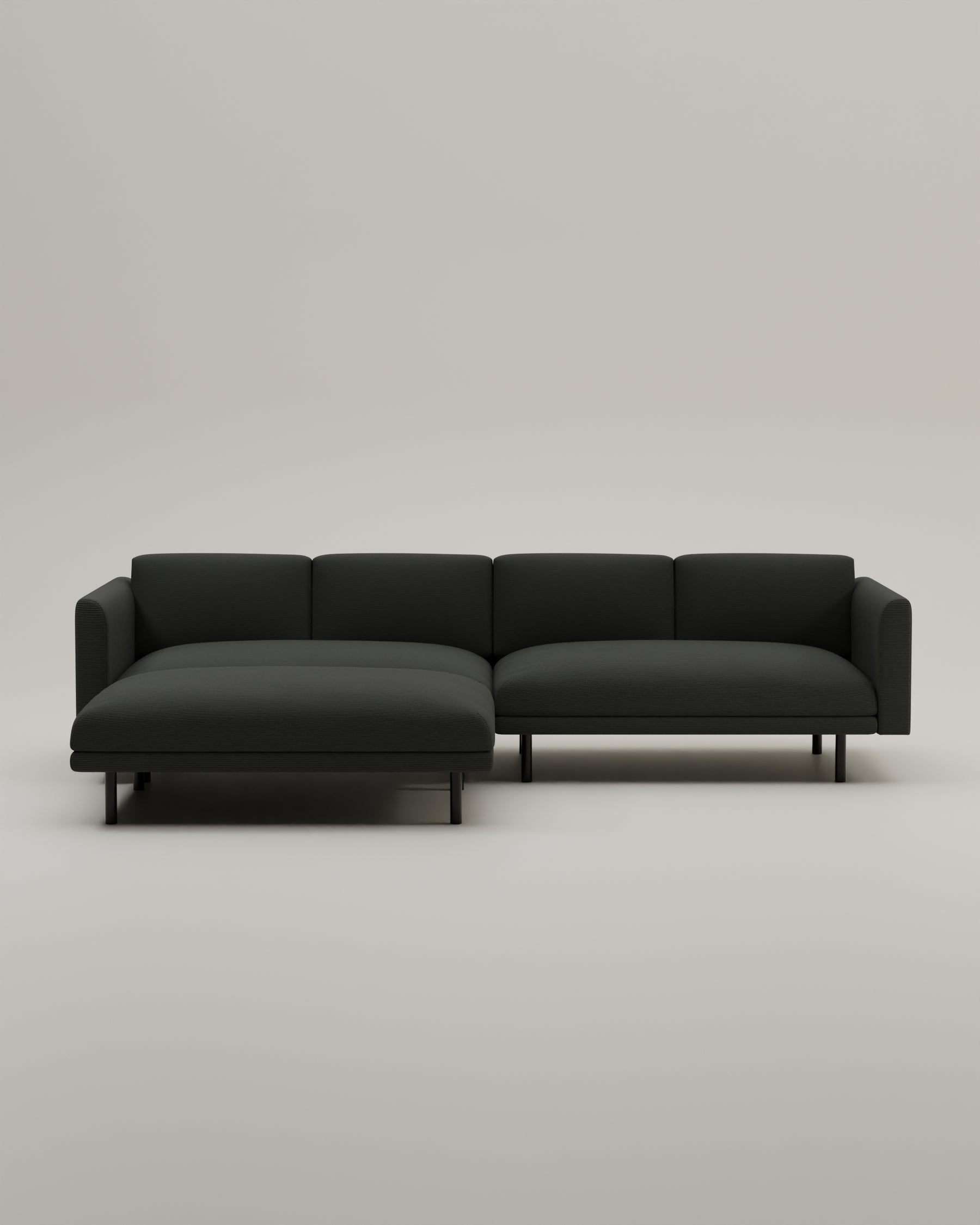 Stoffbezug - Modulares Sofa Aera 3-Sitzer mit Hocker