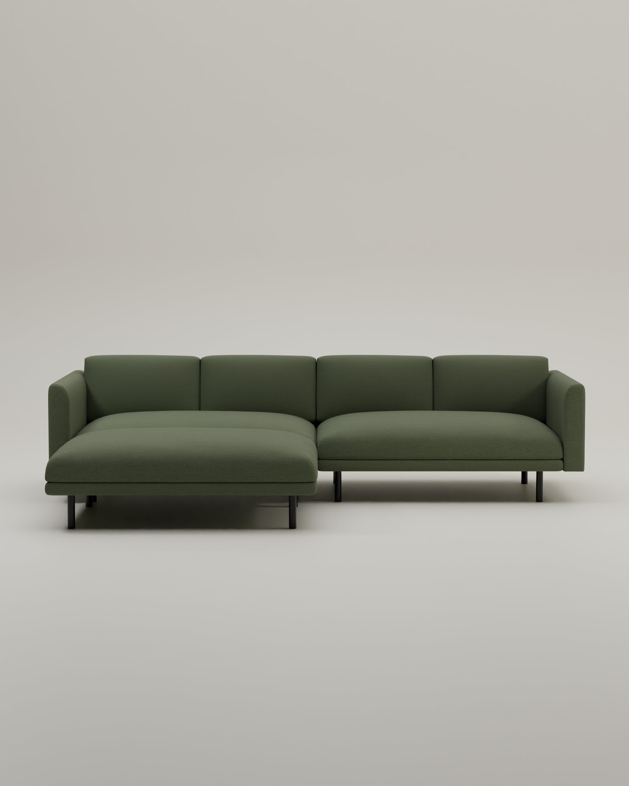 Modulares Sofa Aera 3-Sitzer mit Hocker und mit Schlaffunktion