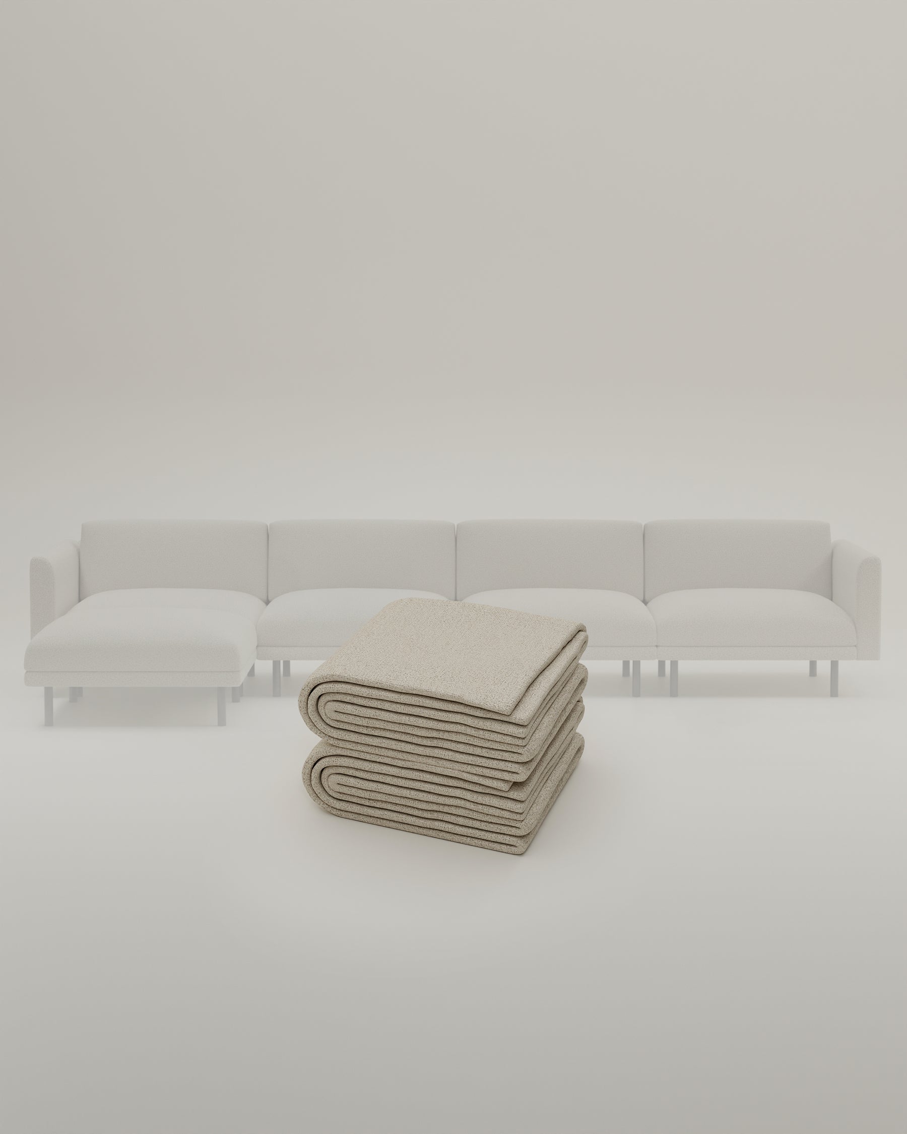 Fabric cover - Modular sofa Aera 5-seater with sleep function