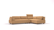 Modular sofa Louis L with sleeping function - fabric Nova