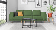 Modulares Sofa Donna S mit Schlaffunktion - Stoff Nova