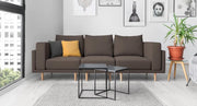 Modulares Sofa Donna S mit Schlaffunktion - Stoff Nova