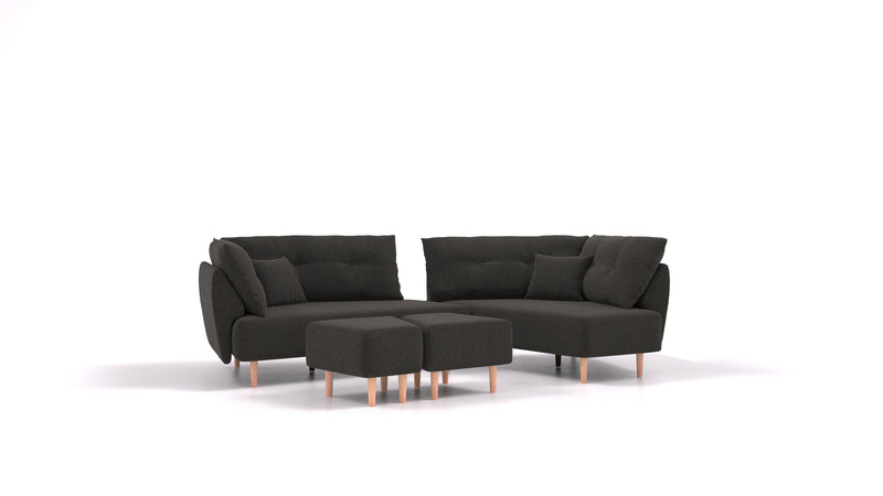 Mike modular sofa with sleep function - fabric Nova