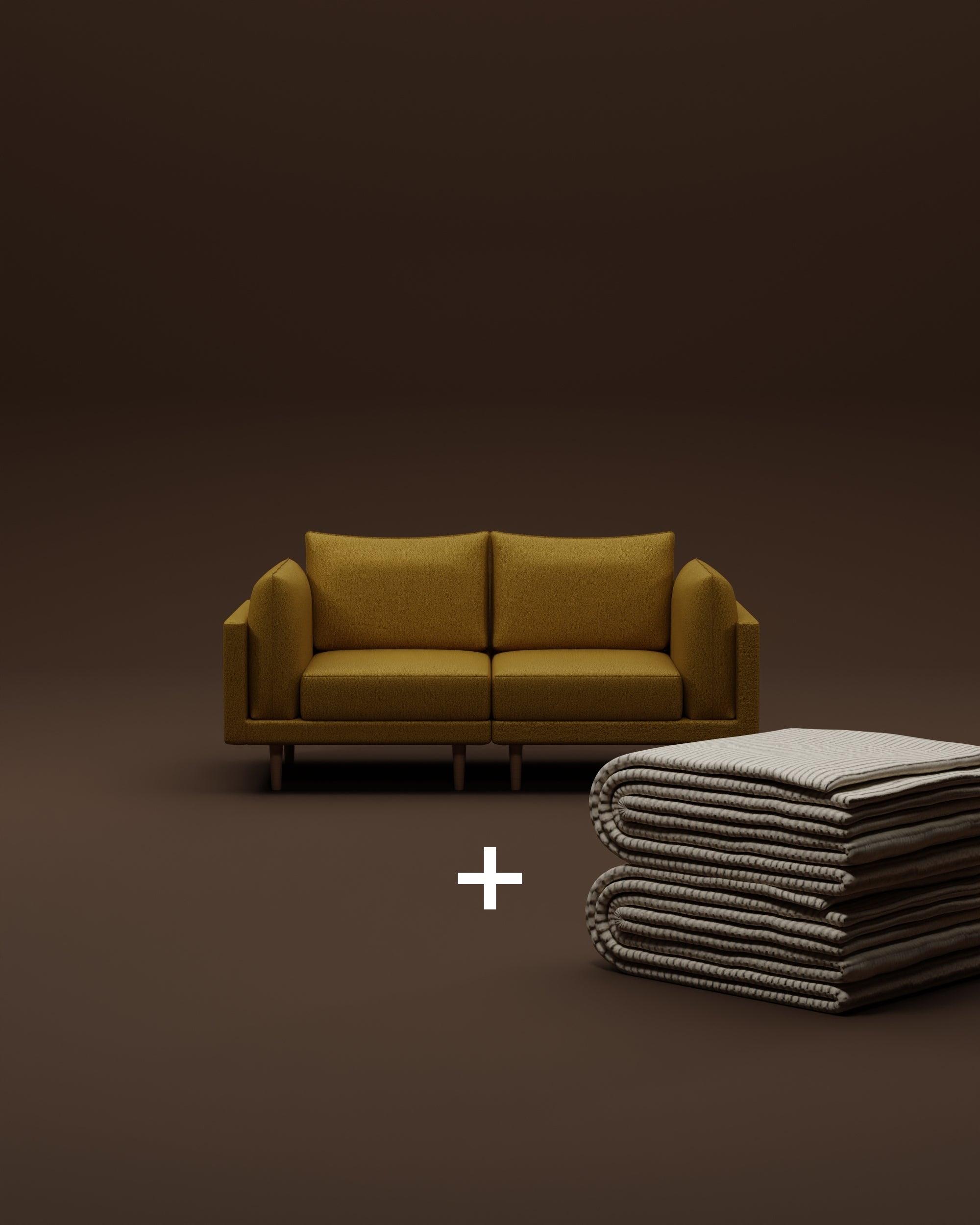 Modulares Sofa Donna 2-Sitzer mit Schlaffunktion