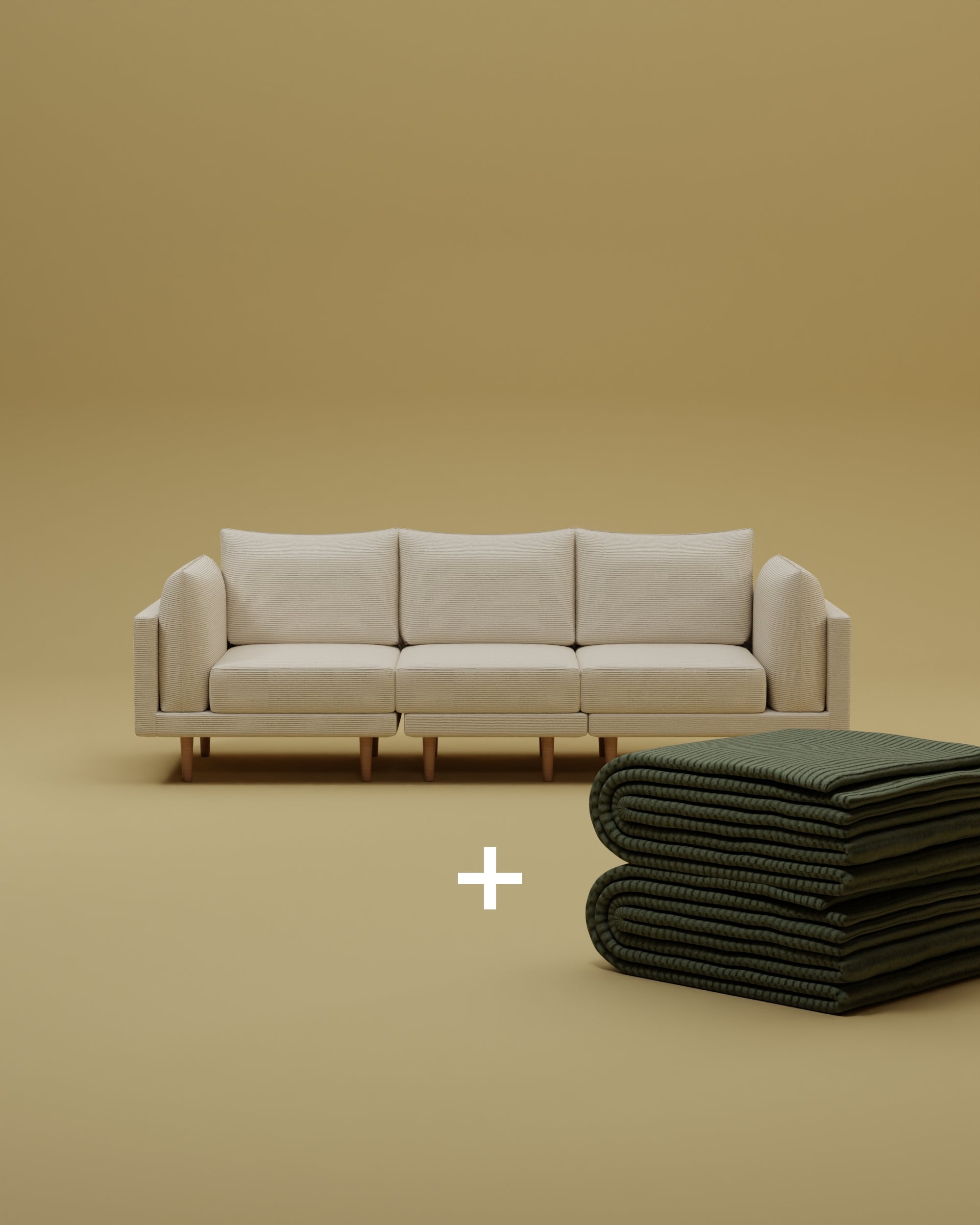Modulares Sofa Donna 3-Sitzer mit Schlaffunktion