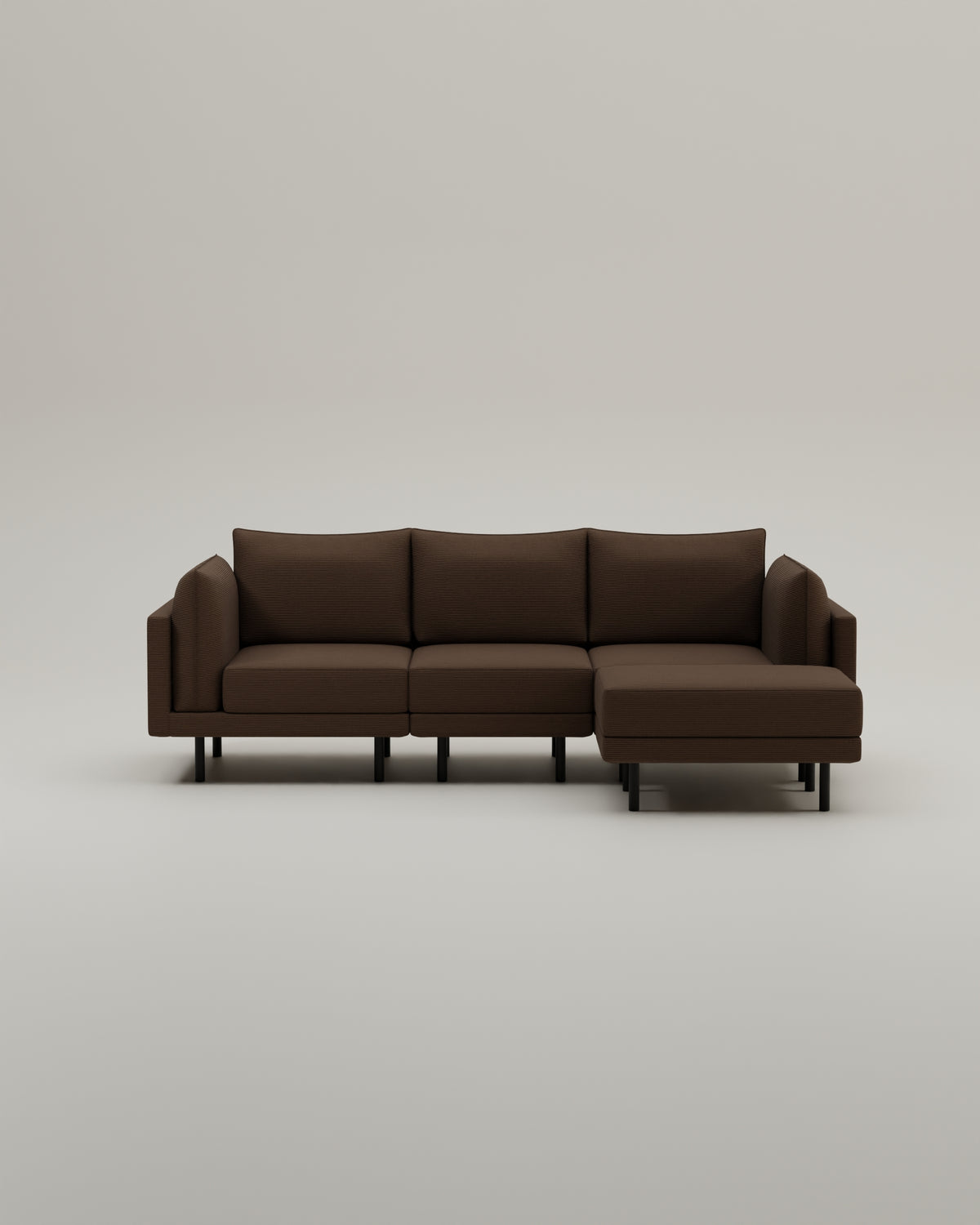 Brown-Cord / Metallfuss 18cm image 1