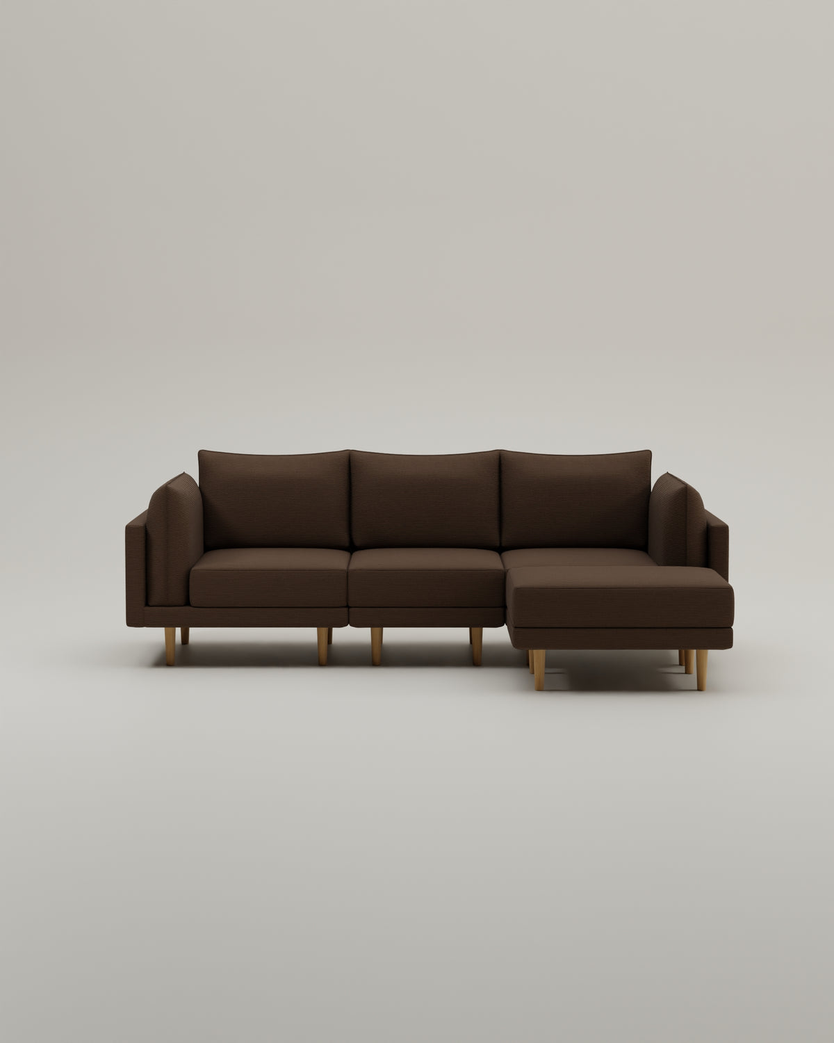 Brown-Cord / Holzfüsse 18cm image 1