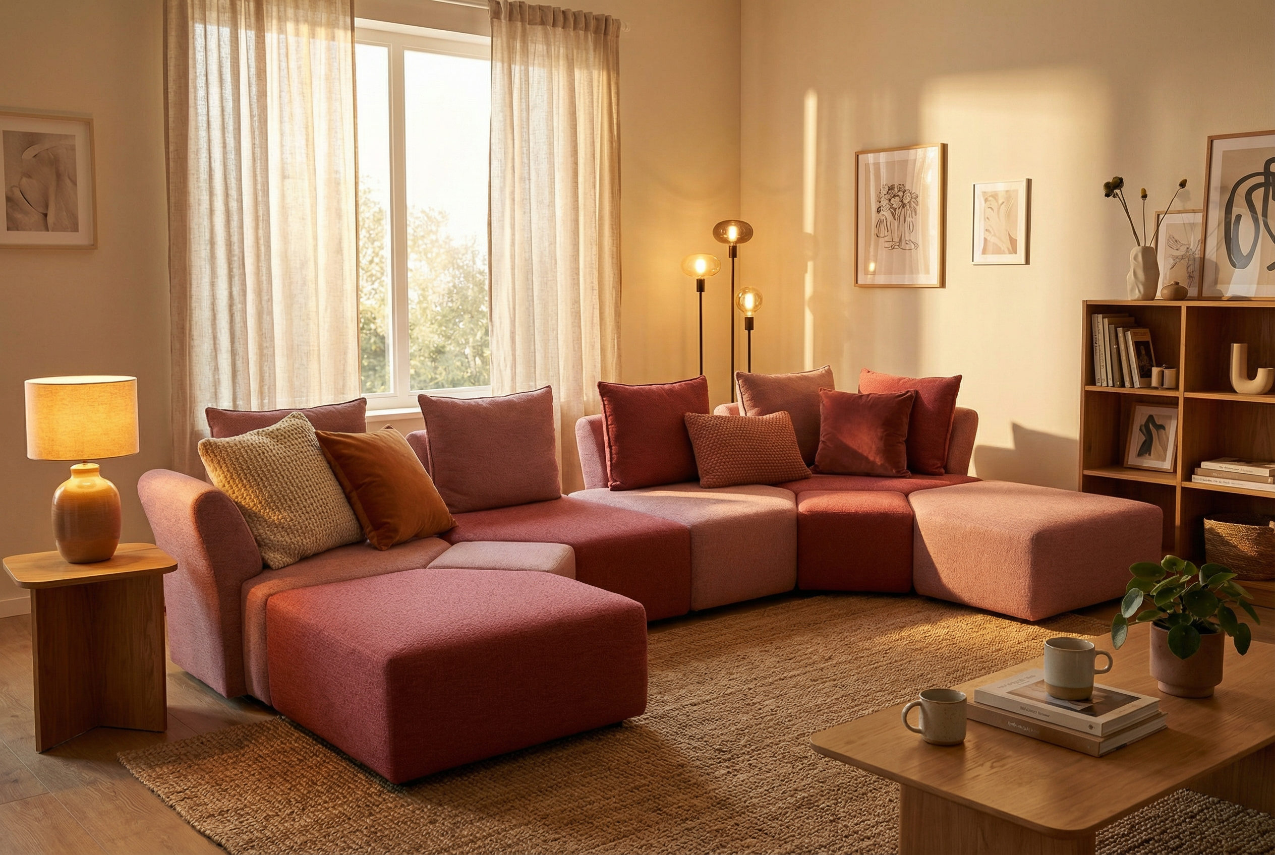 Modulares Sofa Katrina mit Schlaffunktion