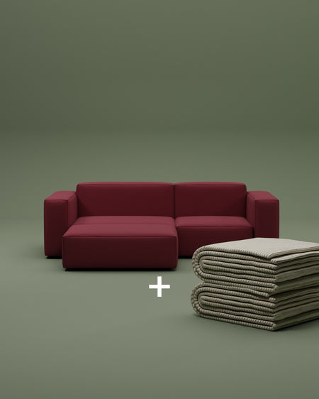 Modulares Ecksofa Harvey 4-Sitzer mit Schlaffunktion