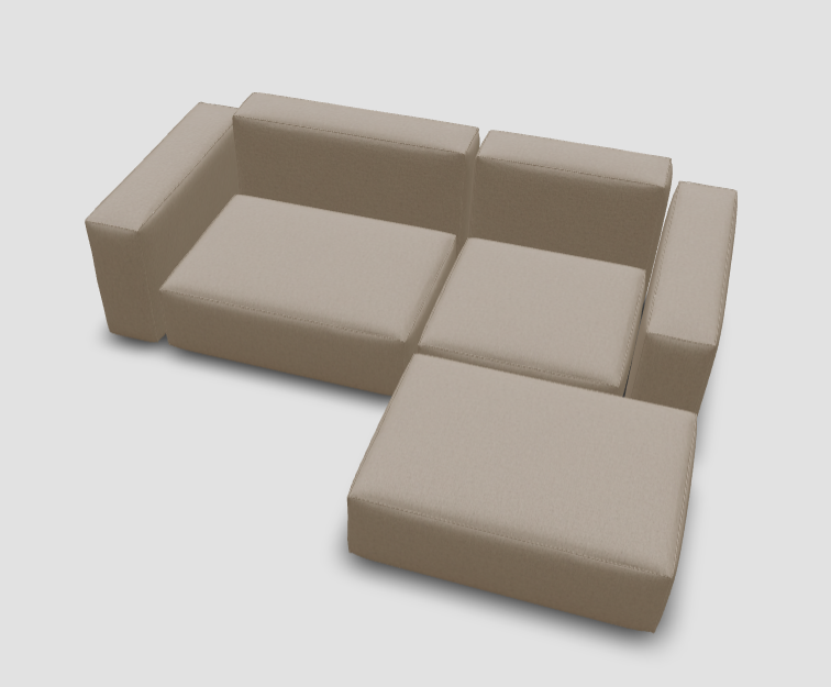 Outlet - Modulares Harvey mit Schlaffunktion (Natural-Linea)