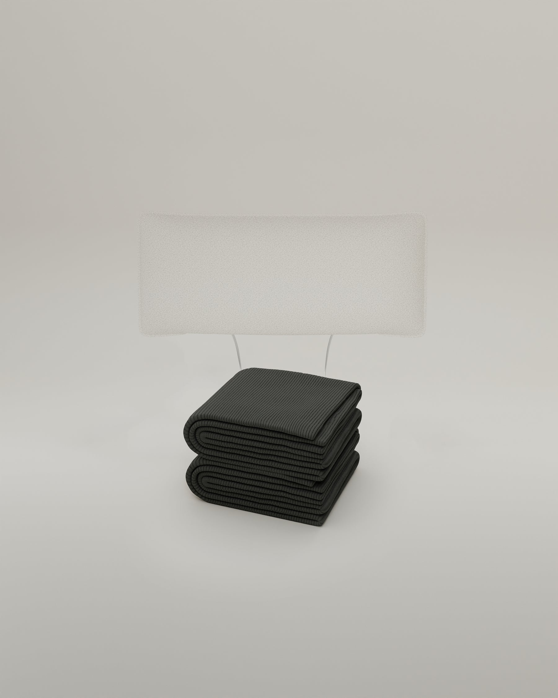 Fabric cover - headrest with seam