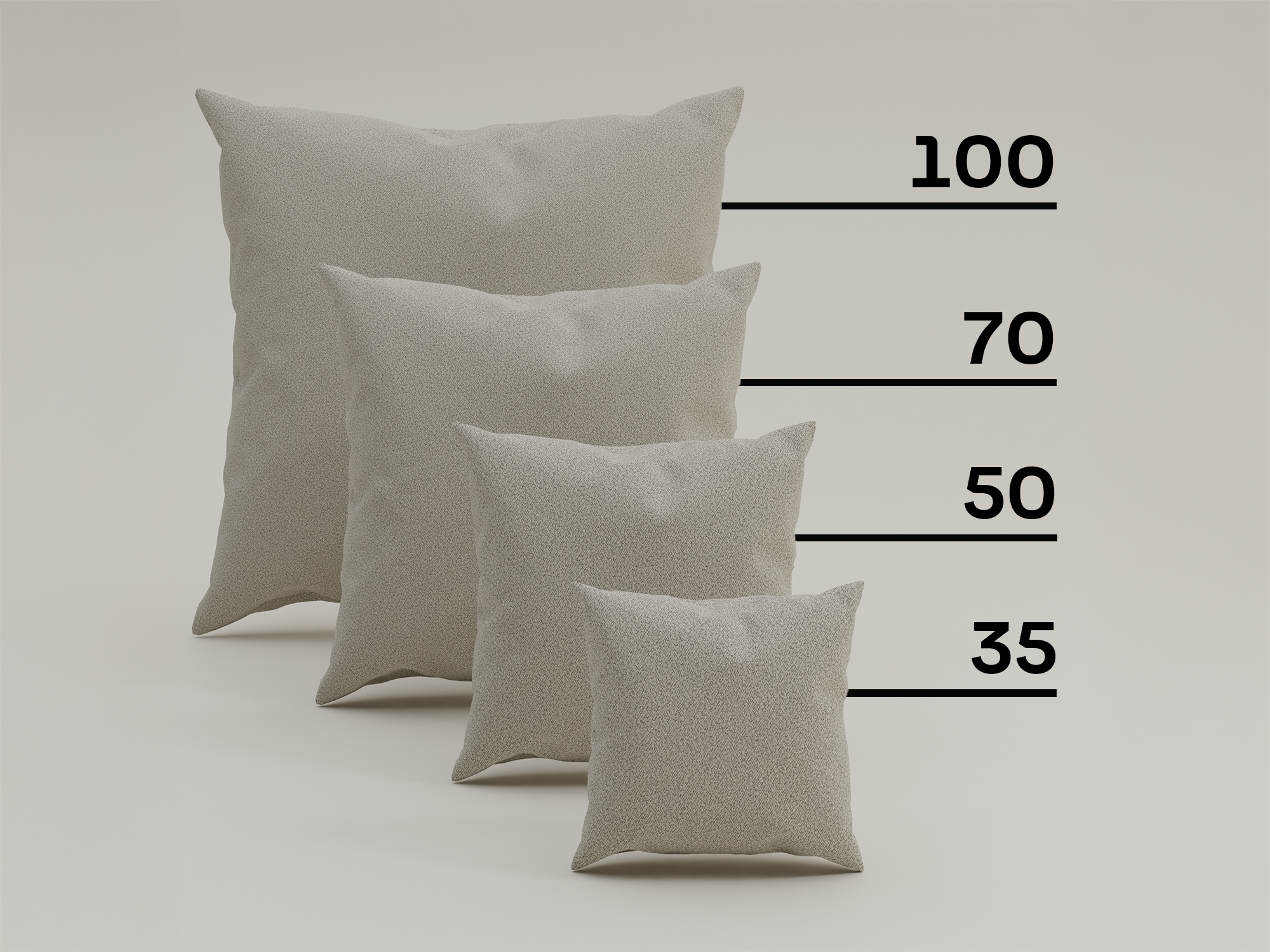 Bouclé decorative cushion 