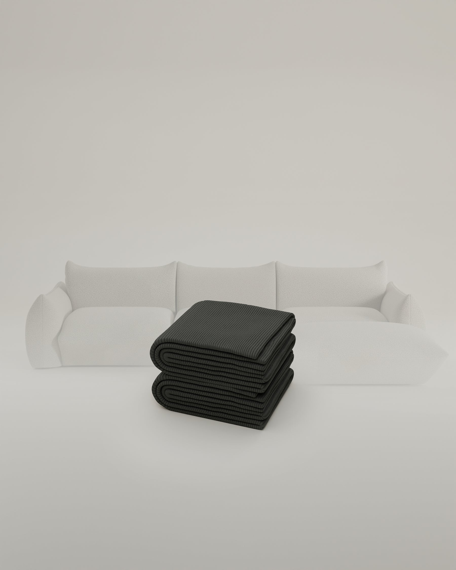 Stoffbezug - Modulares Sofa Luma L 4-Sitzer mit Schlaffunktion