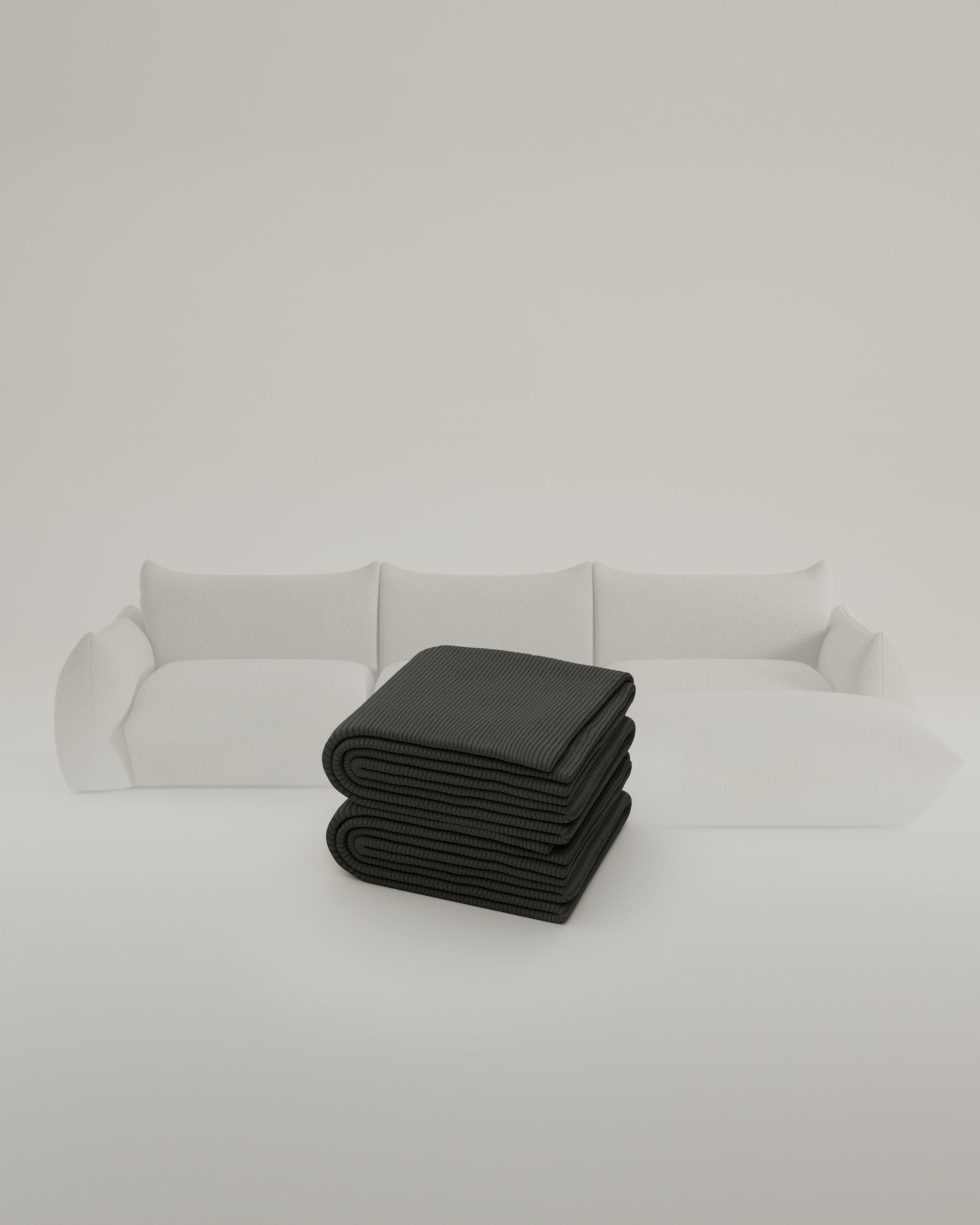 Stoffbezug - Modulares Sofa Luma L 4-Sitzer mit Schlaffunktion
