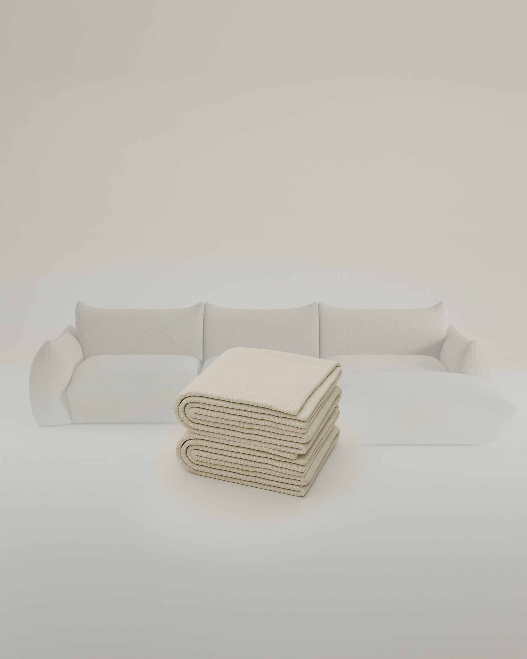 Fabric cover - Modular sofa Luma L 4-seater with sleep function