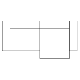 Corner sofa 4-seater