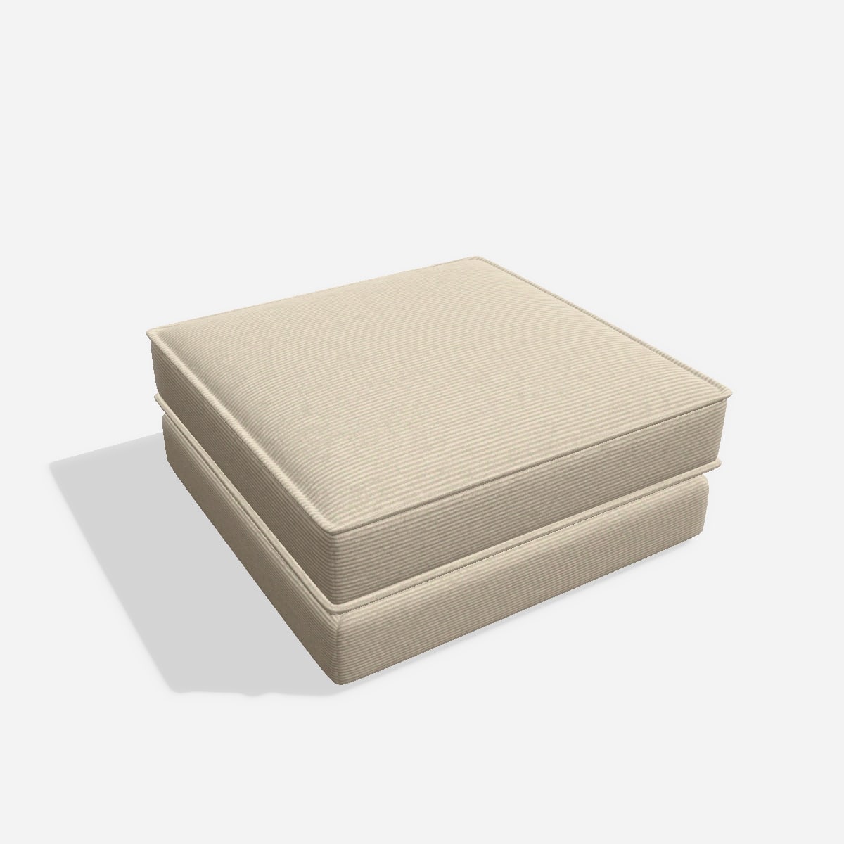Terra hocker H2 100x100 – Cord / Nata