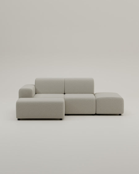 Modular corner sofa Nina 4-seater mini with sleeping function