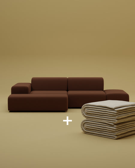 Modulares Ecksofa Nina 4-Sitzer mit Schlaffunktion