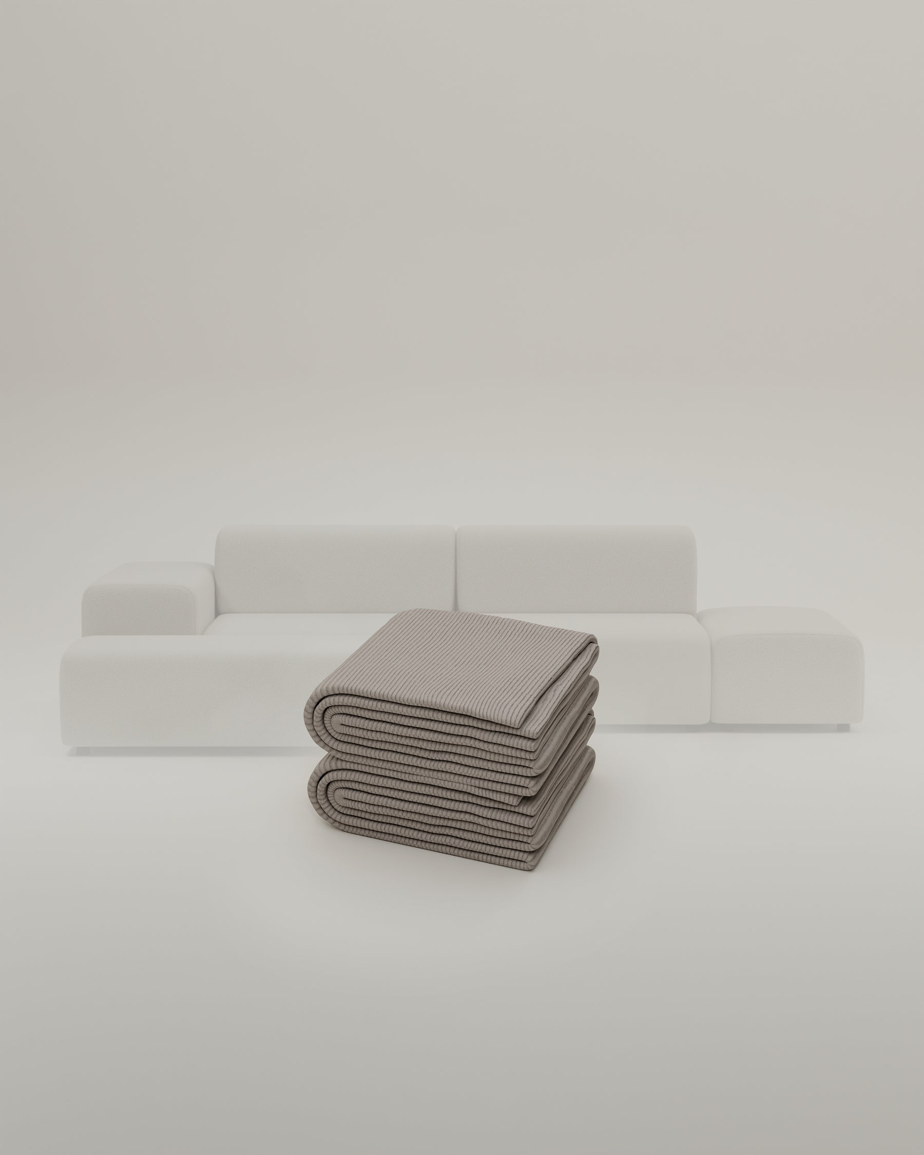 Stoffbezug - Modulares Ecksofa Nina 4-Sitzer