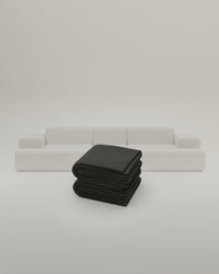 Stoffbezug - Modulares Sofa Nina U-Form / Wohnlandschaft mit Schlaffunktion