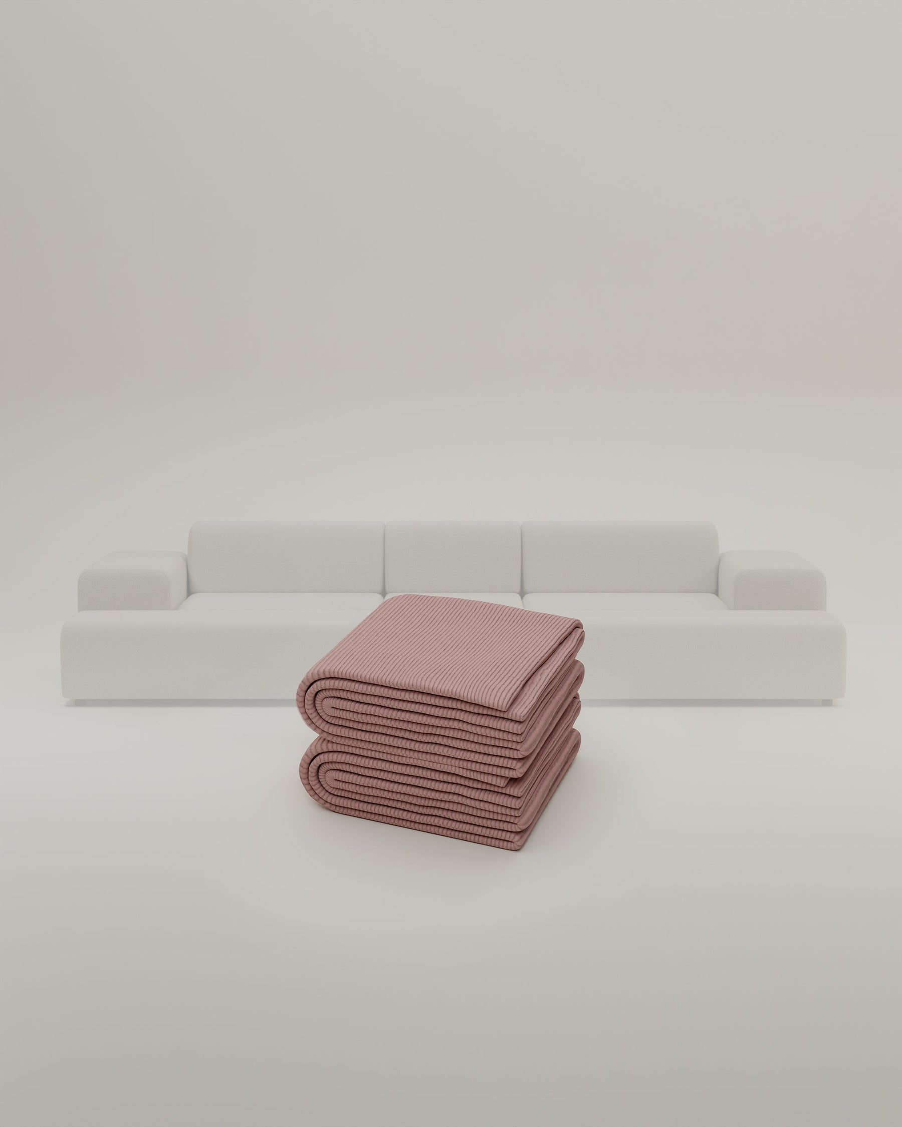 Stoffbezug - Modulares Sofa Nina U-Form / Wohnlandschaft mit Schlaffunktion
