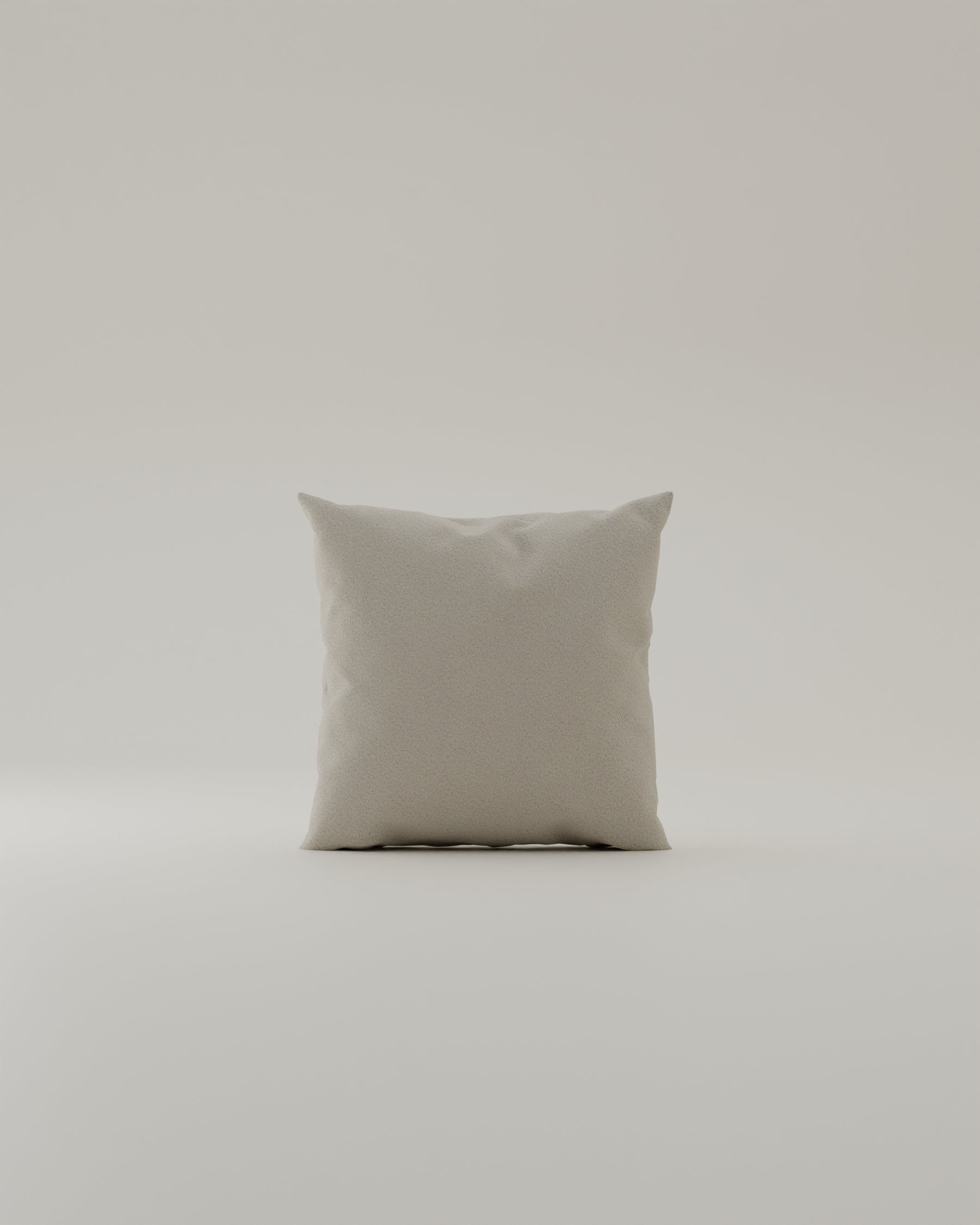 Fabric-covered decorative cushion bouclé