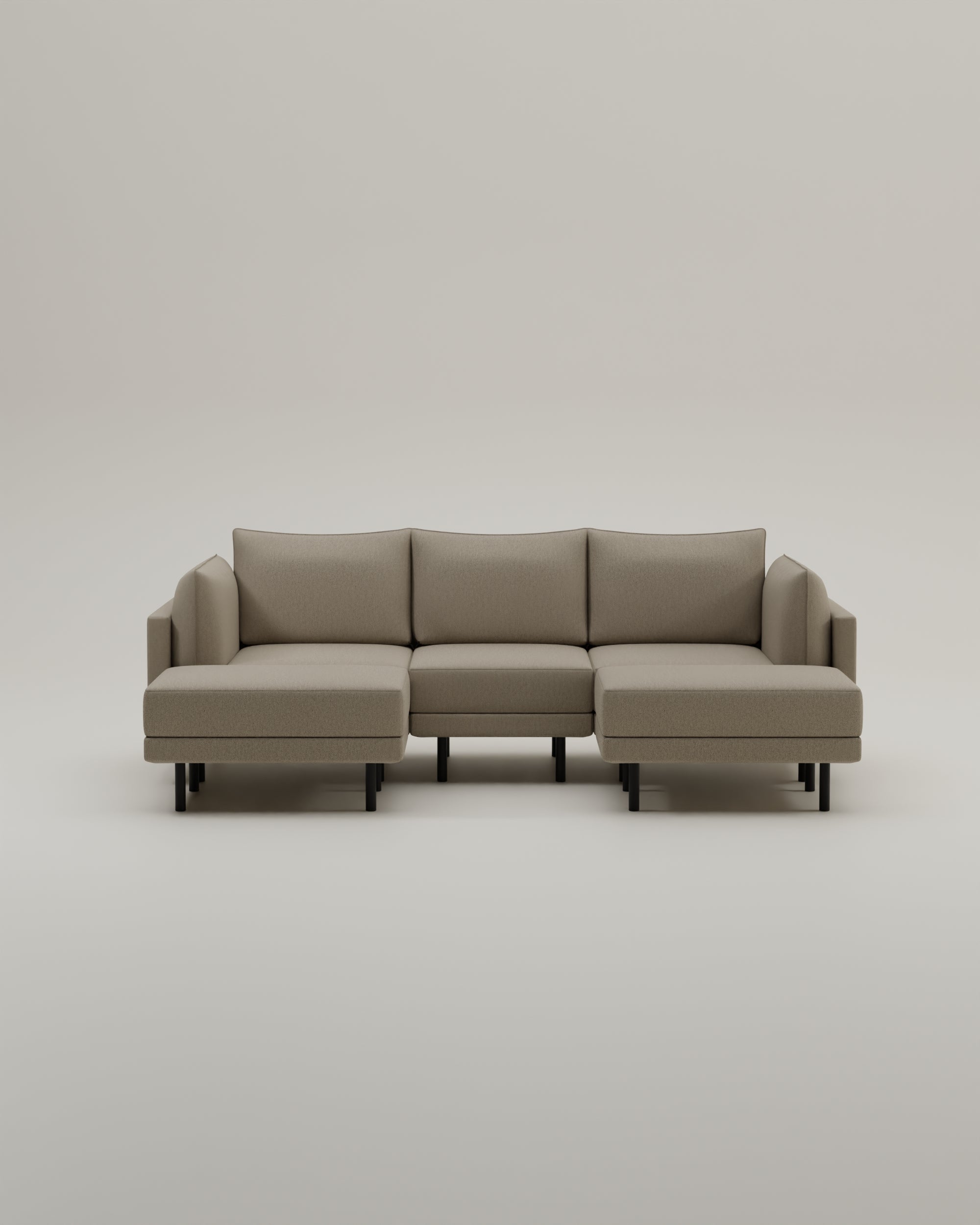 Modulares Sofa Donna U-Form mit Schlaffunktion