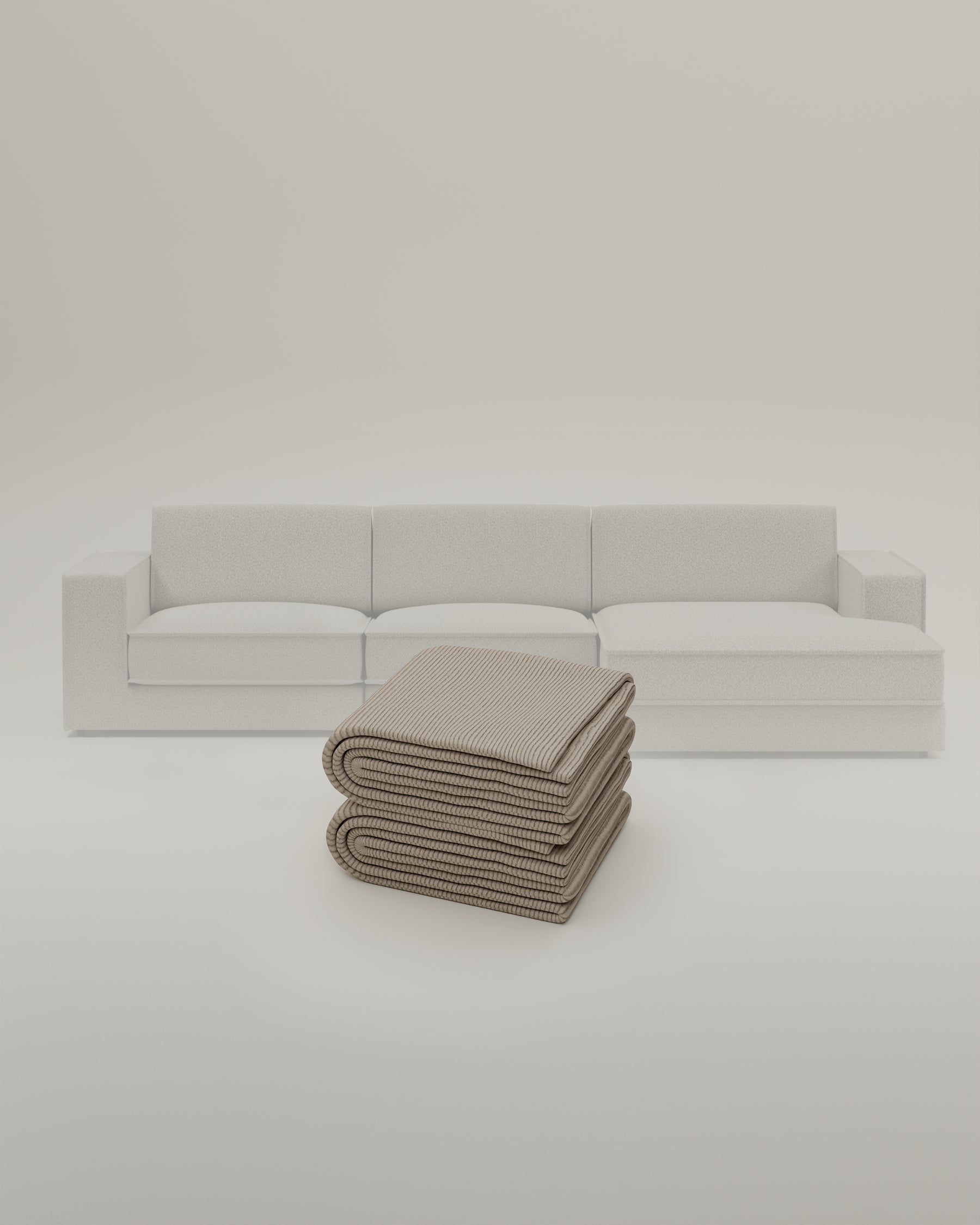 Fabric cover - Terra L 4-seater modular sofa with sleep function