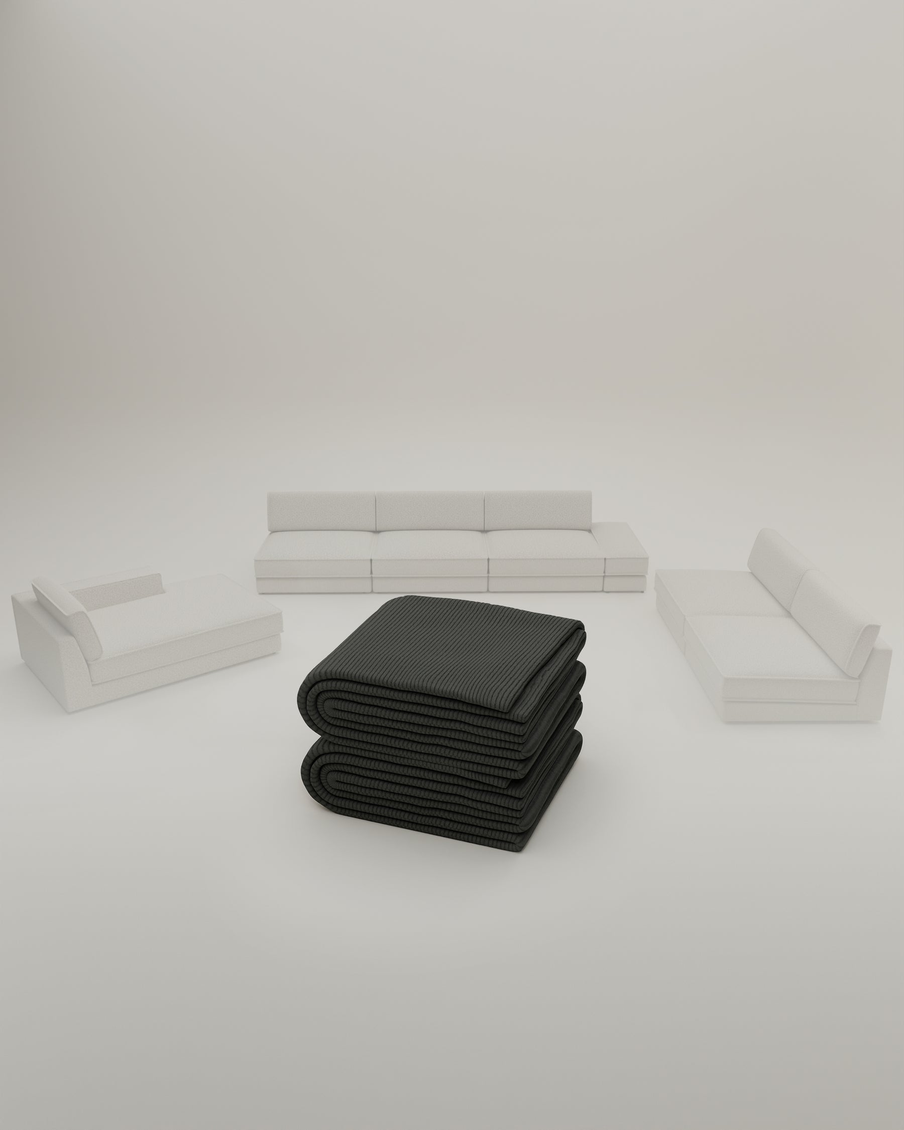 Fabric cover - Terra U-Form modular sofa / living area with sleeping function