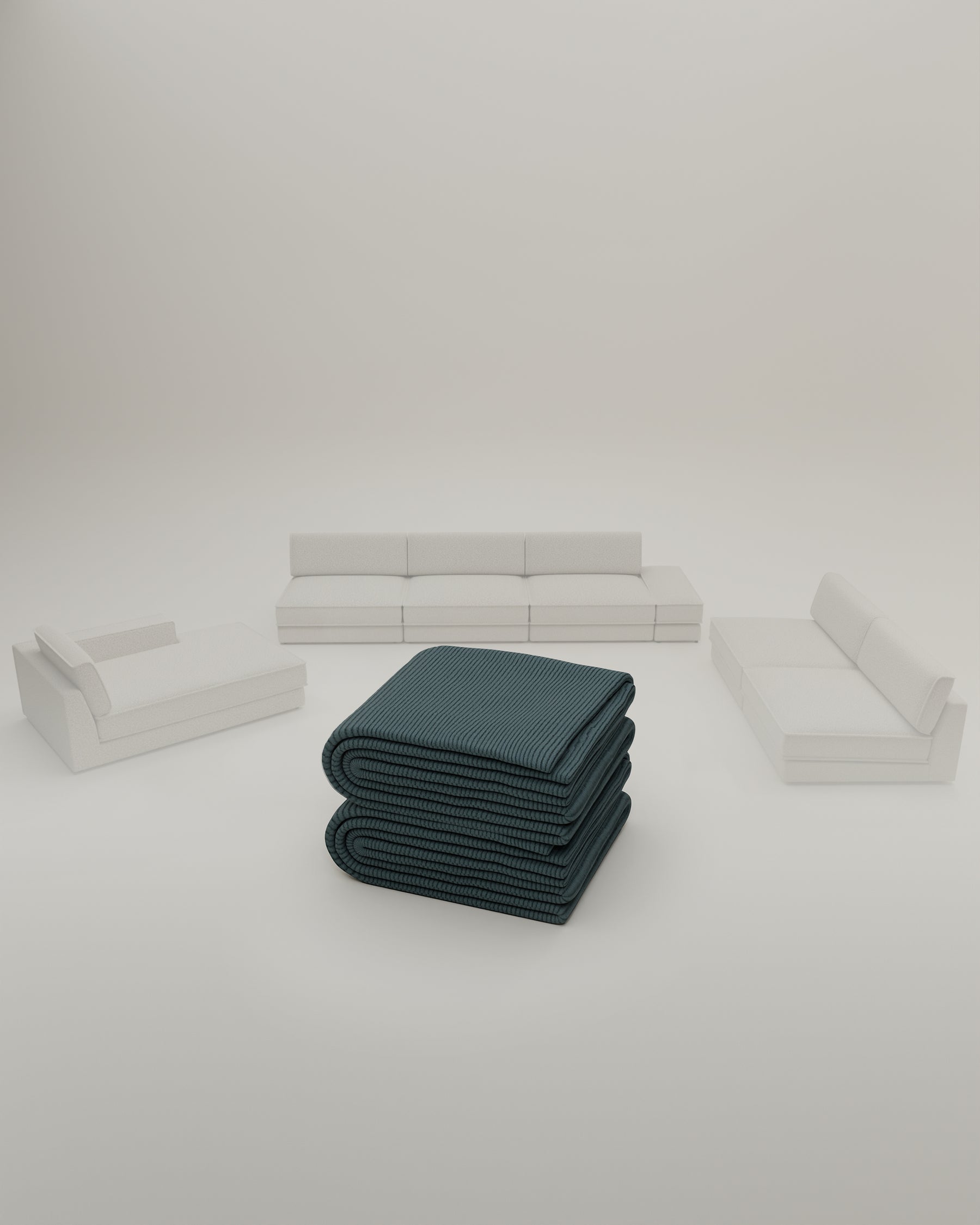 Fabric cover - Terra U-Form modular sofa / living area with sleeping function
