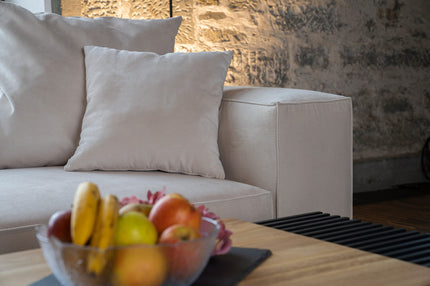 Outlet - Decorative cushion - Cord/velvet fabric