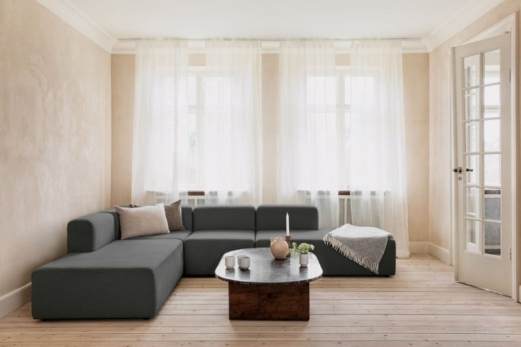 Modulares Sofa Ava L - Light-Grey-Denmark - Livom